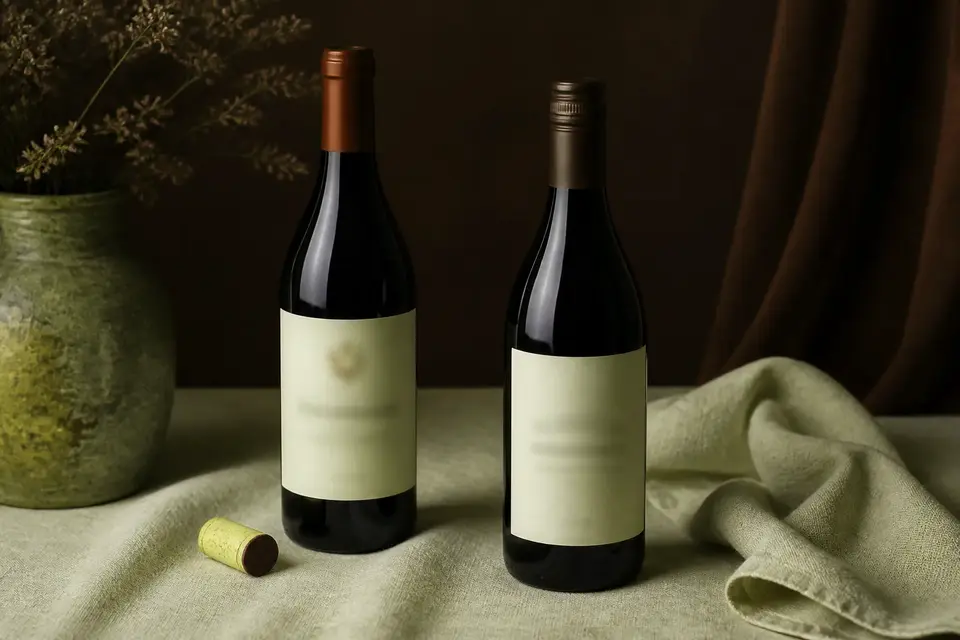 A carafe is glassware with a job: air, then the table.